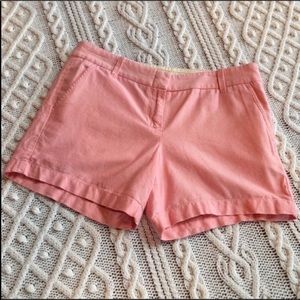 J. Crew Pink Cotton Shorts w Pockets Sz 6